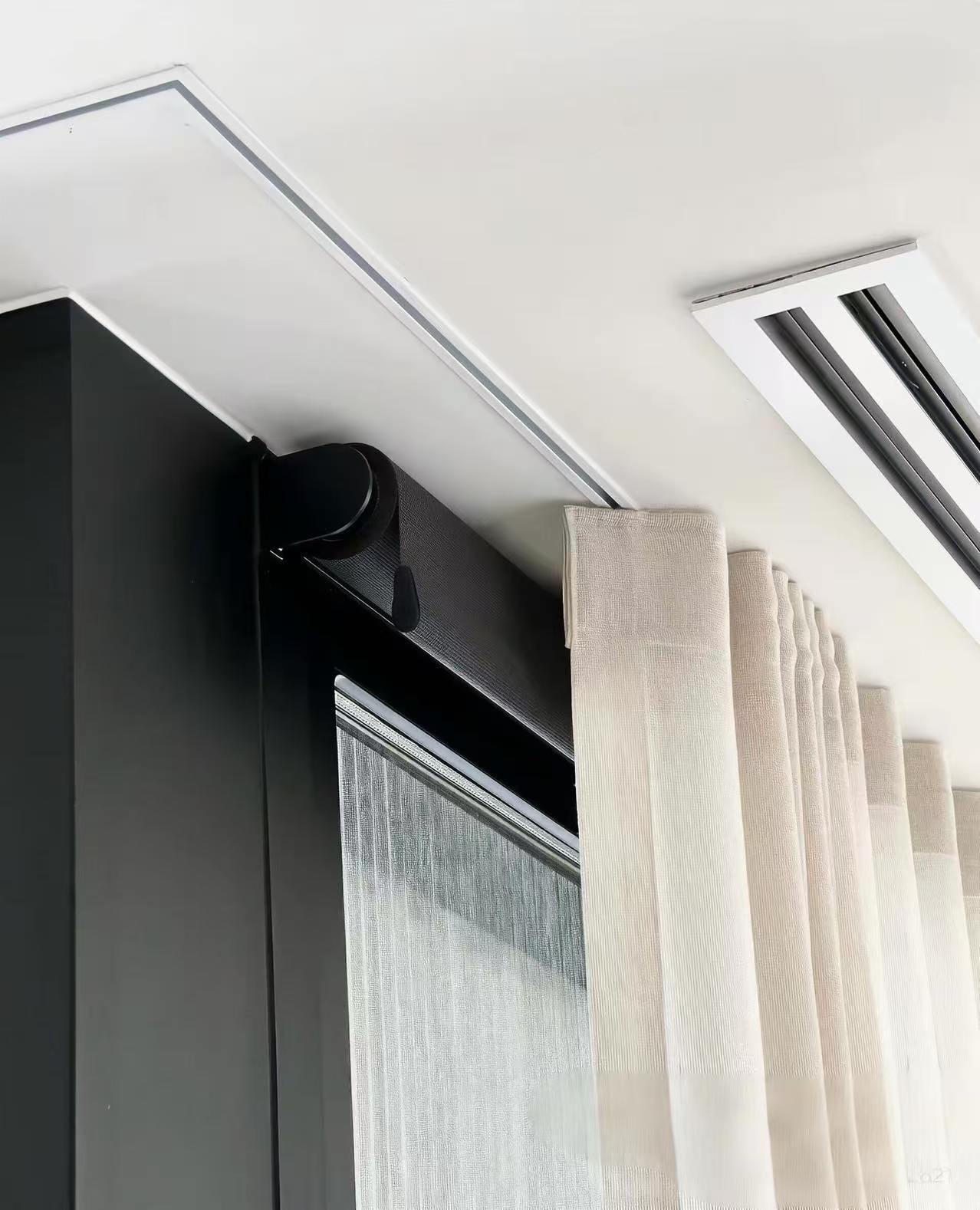 Snake-shaped aesthetic curtain