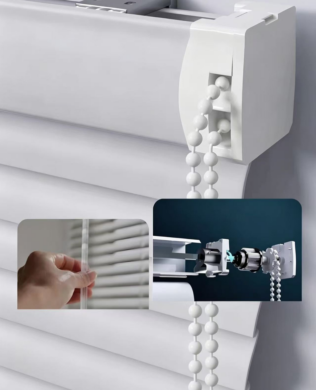 Easy installation of three types of curtains